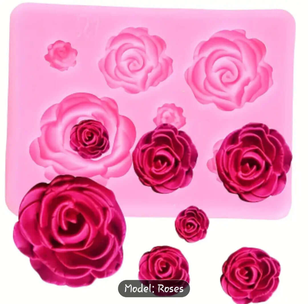 Silicone Mold Rose Mold - Create Perfect Fondant Flowers for cake decorating and designer cakes with stunning detail.