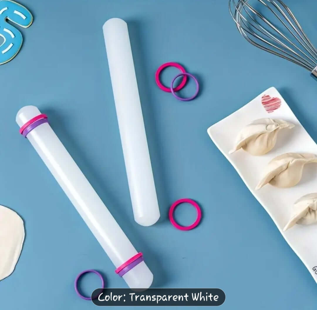 Fondant Rolling Tube - Smooth Cake Covering Tool for even fondant coverage, ideal for cake decorating and designer cakes.