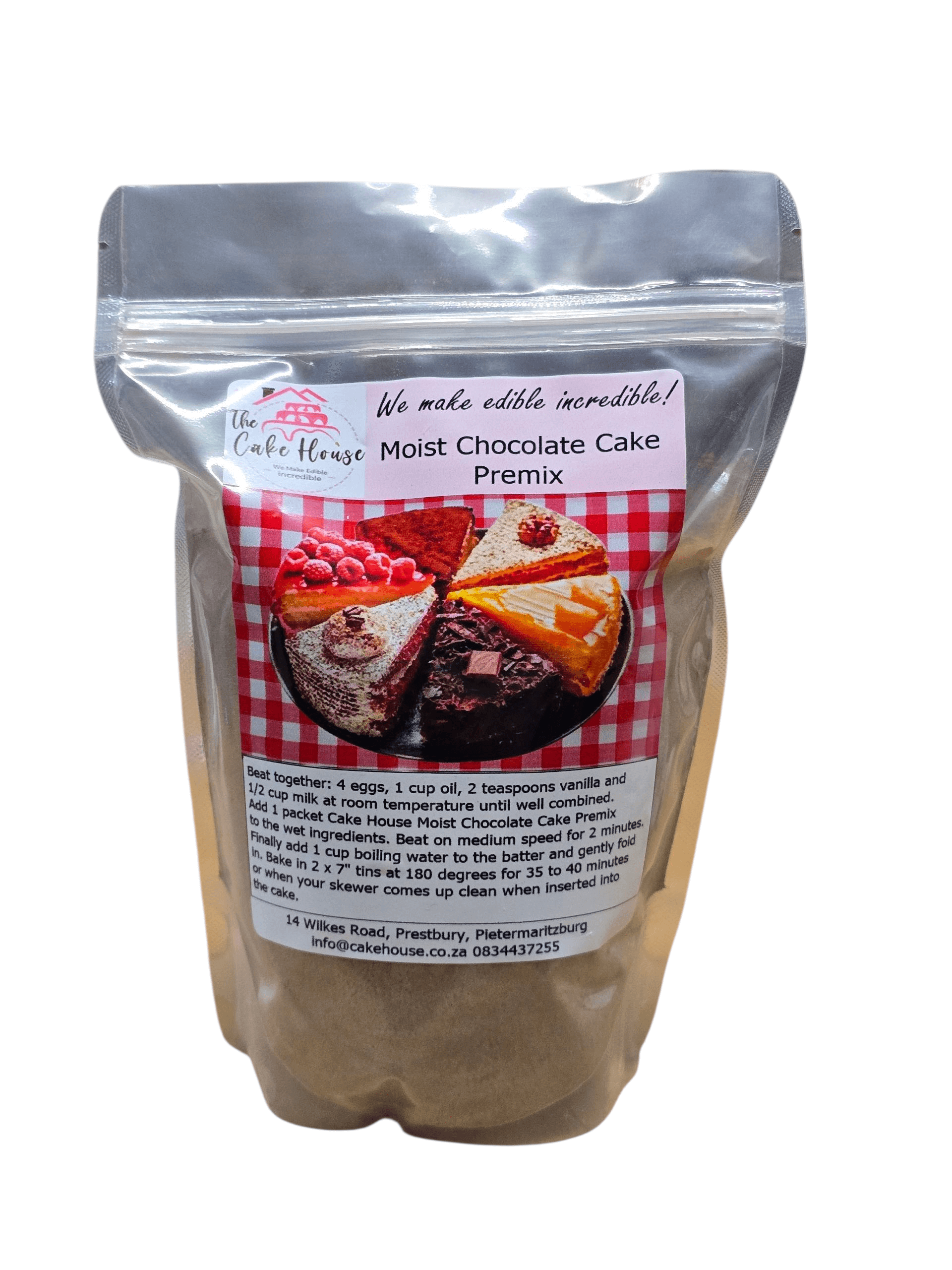 Premix Chocolate Cake & Cupcake Mix - Professional Quality from The Cake House, perfect for rich, decadent desserts.